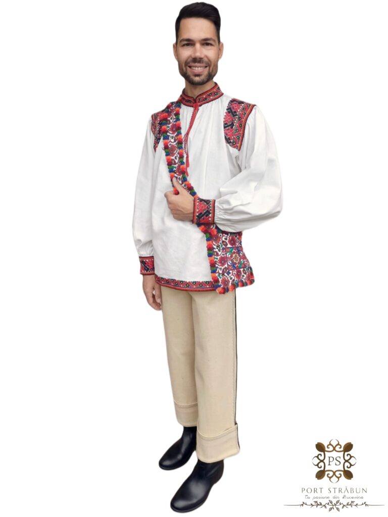 costum popular românesc autentic bărbat costum complet tradițional românesc lucrat manual